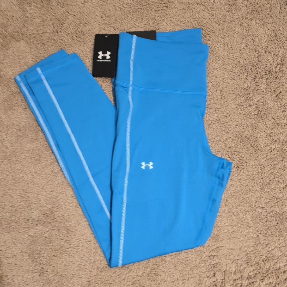 Under Armour Bright Blue Active Leggings, Womens Large